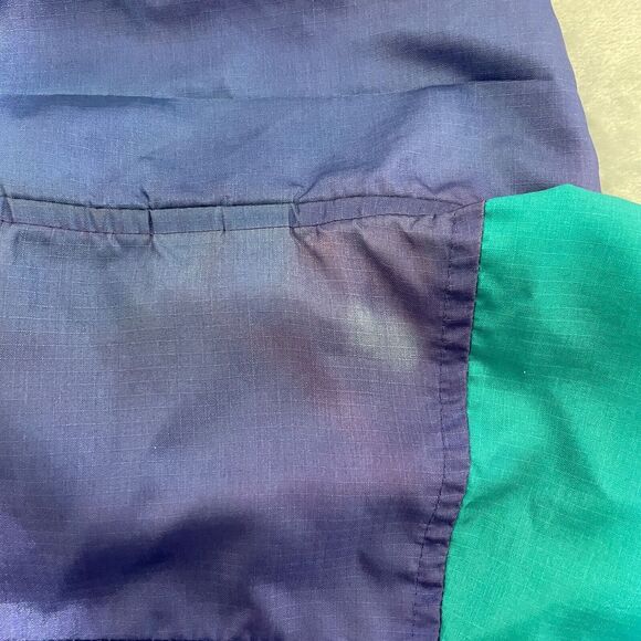 Columbia Jacket Mens Large Purple Vintage 80s Windbreaker 1/2 Zip Radial Sleeve - Picture 2 of 13